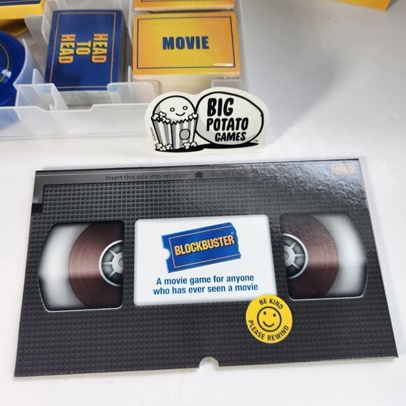 Blockbuster Party Game Movie Trivia Board Game Night VHS Case Cards Buzzer New - Picture 5 of 7